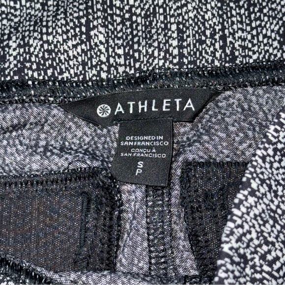 Athleta Delancey Skyline Leggings Braiden Textured Black w/ Zippers Womens Small - Picture 8 of 10
